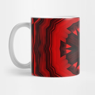 Beautiful bold red and black kaleidoscope Mug